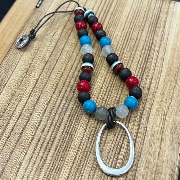 Women’s Fossil Brand Red/Brown/Turquoise Beaded Jewelry Set - Picture 6 of 12